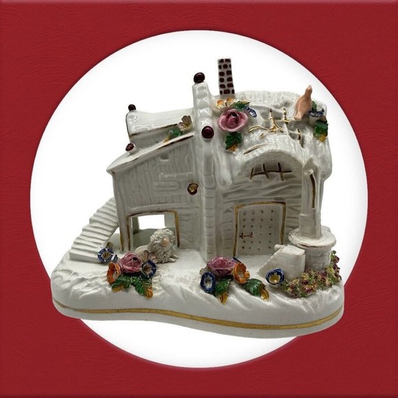 Coalport Vintage Porcelain Cottage Burner 7" Tall MCM Collectible  288 - Picture 7 of 16